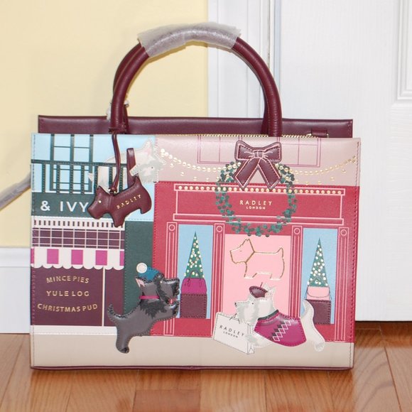 NWT Radley London Window Shopping Medium Zip Top Multiway Bag - Picture 2 of 6